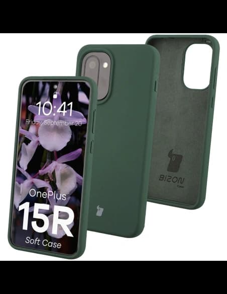 Bizon Soft Case OnePlus 15R dunkelgrün
