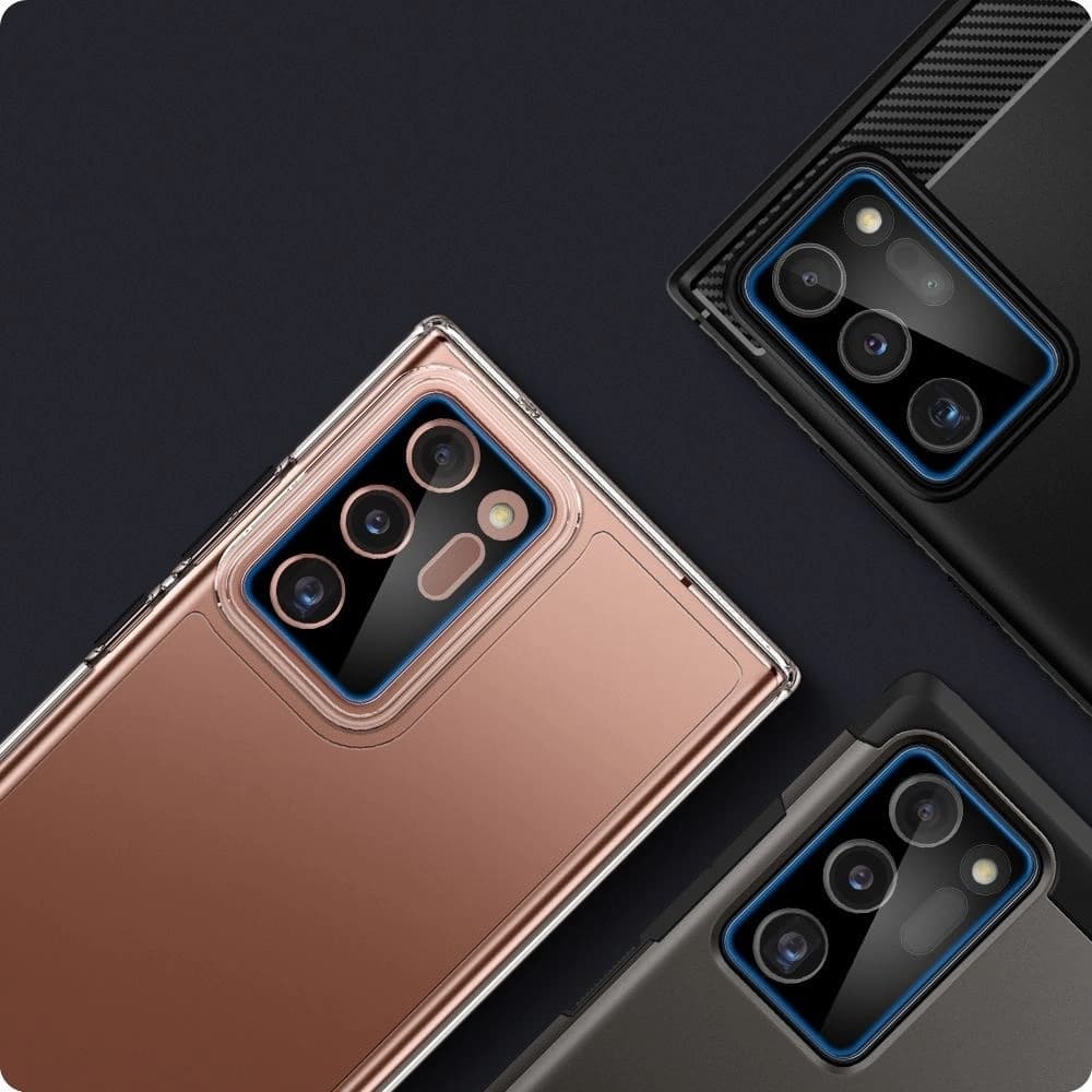 Tvrzené sklo na aparát Spigen Full Cover Camera Lens Samsung Galaxy Note 20 Ultra Černé - 3