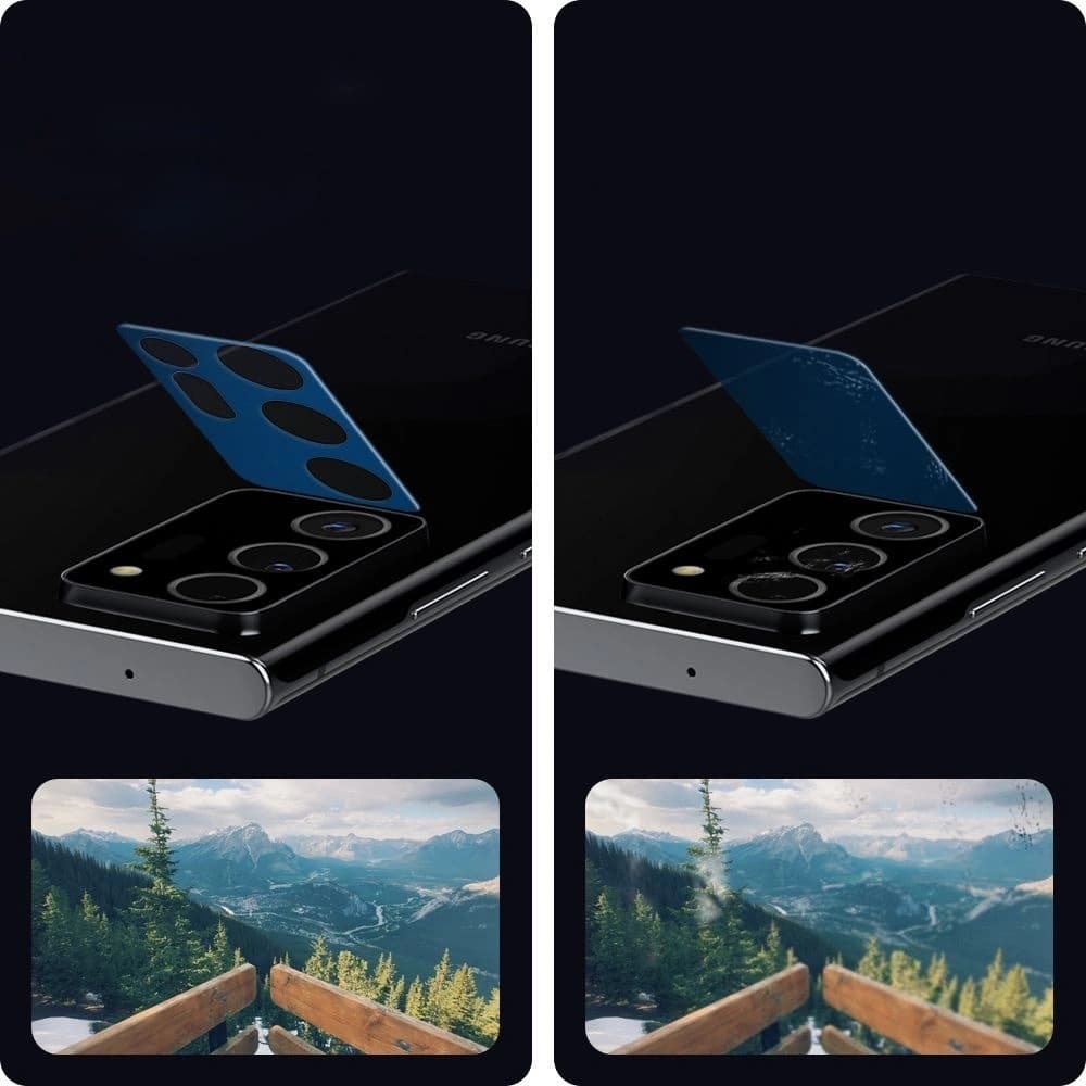 Tvrzené sklo na aparát Spigen Full Cover Camera Lens Samsung Galaxy Note 20 Ultra Černé - 4