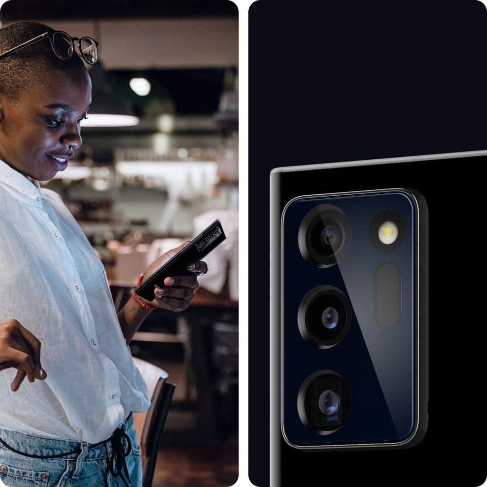 Tvrzené sklo na aparát Spigen Full Cover Camera Lens Samsung Galaxy Note 20 Ultra Černé - 6