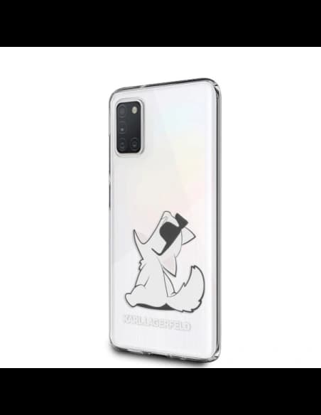 Karl Lagerfeld KLHCA31CFNRC Samsung Galaxy A31 hardcase transparent Choupette Fun