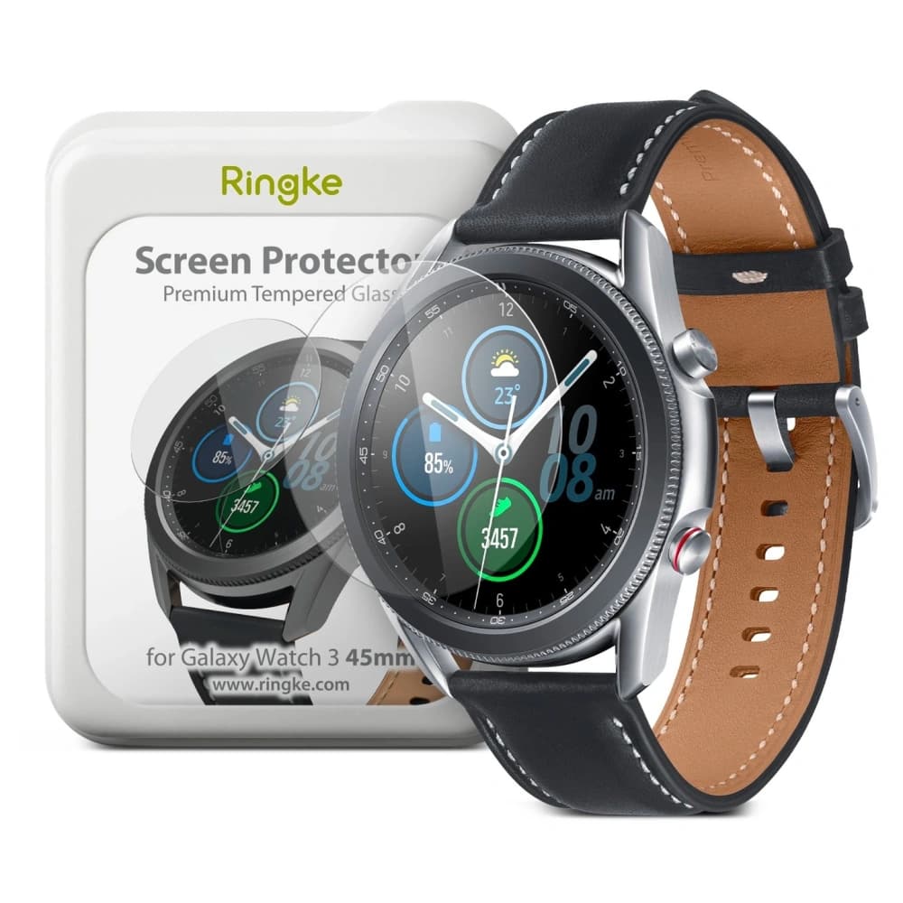 Edzett üveg készlet Ringke ID Glass Samsung Galaxy Watch 3 45mm [4 PACK] - 1