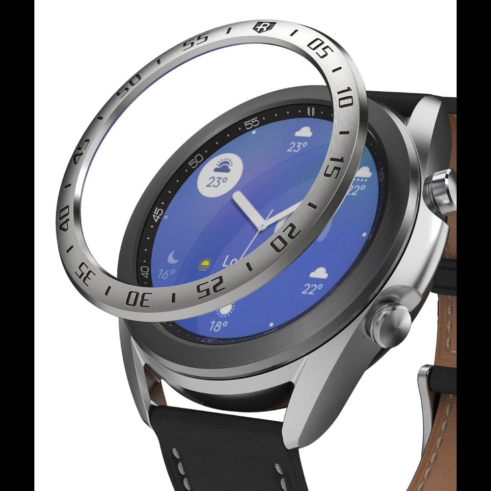 Nakládka Ringke Bezel Styling Samsung Galaxy Watch 3 41mm nerezová ocel stříbrná GW3-41-01 - 1