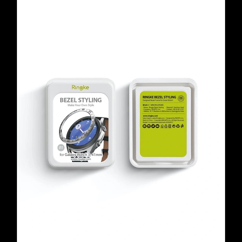 Nakládka Ringke Bezel Styling Samsung Galaxy Watch 3 41mm nerezová ocel stříbrná GW3-41-01 - 11
