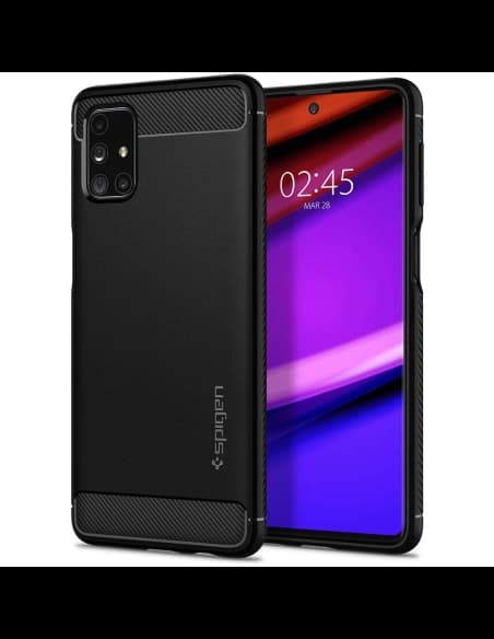 Etui Spigen Rugged Armor Samsung Galaxy M31s Matná Černá