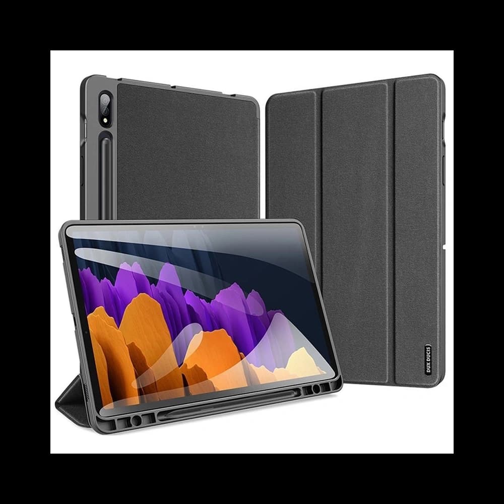 DuxDucis Samsung Tasche Domo Galaxy Tab S7+ Plus/S8 + Plus 12.4 Schwarz - 2