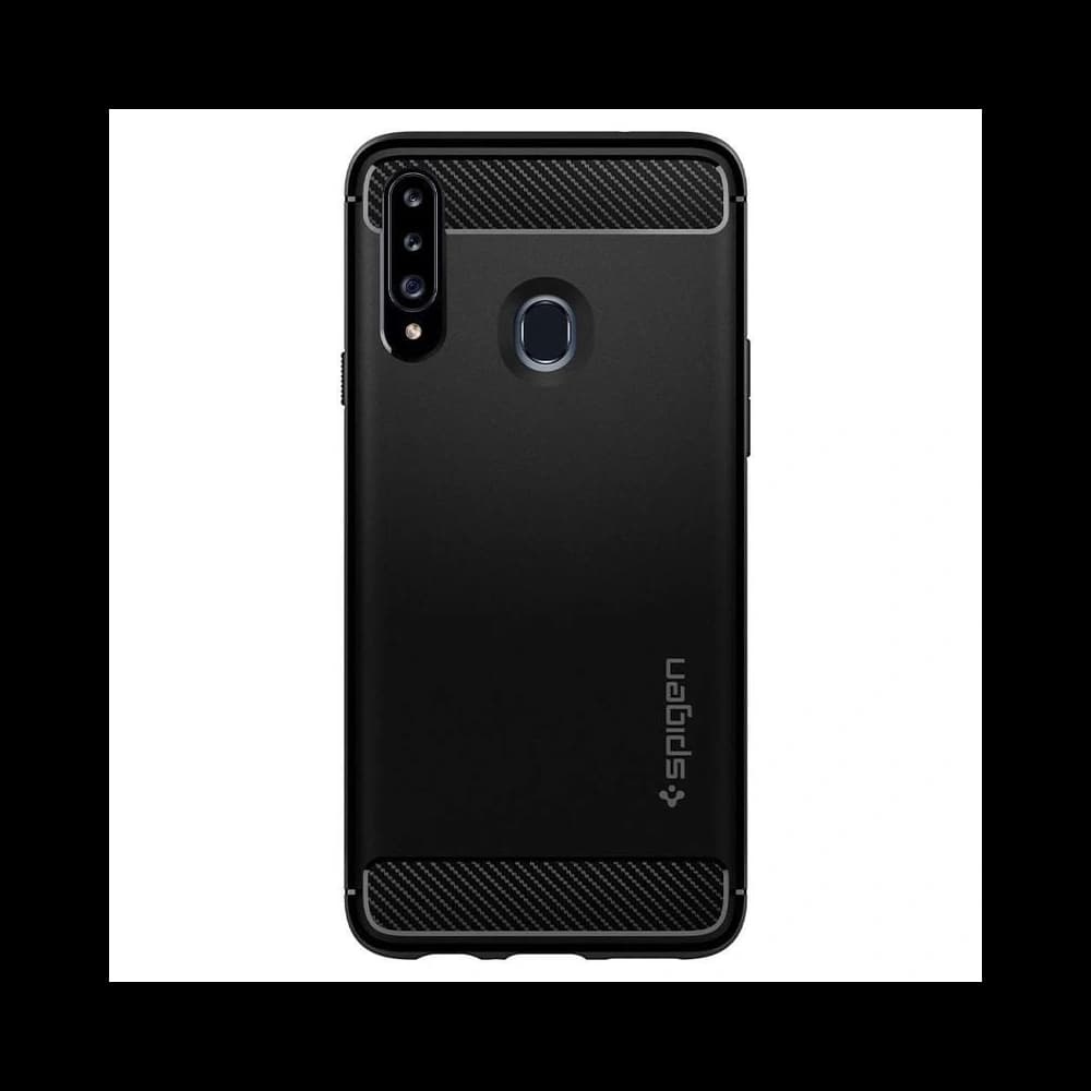 Spigen Rugged Armor Galaxy A20s Mattschwarz - 3
