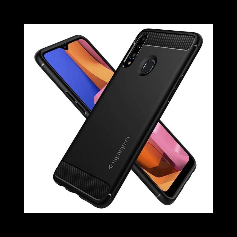 Spigen Rugged Armor Galaxy A20s Mattschwarz - 5