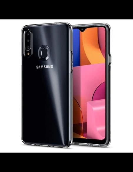 Spigen Flüssigkristall Galaxy A20s Kristallklar