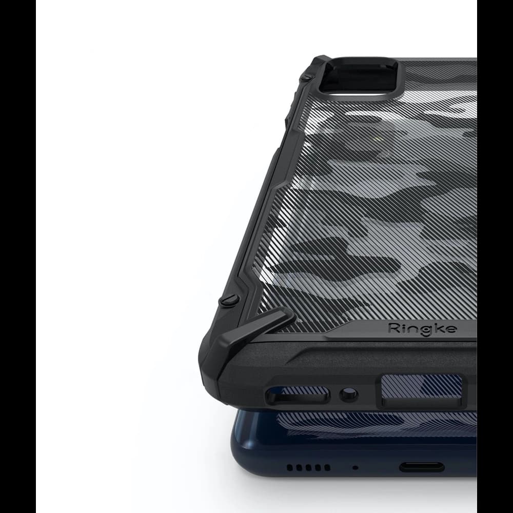 Etui Ringke Fusion-X Samsung Galaxy M31s Camo (Moro) Negru - 4