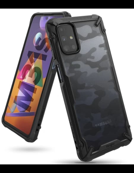 Etui Ringke Fusion-X Samsung Galaxy M31s Camo (Moro) černé