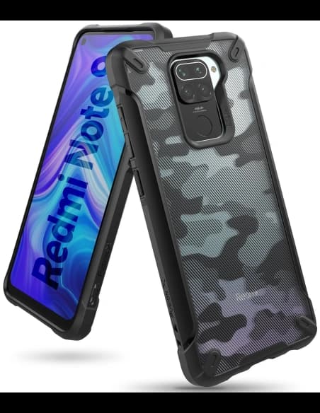 Etui Ringke Fusion-X Redmi Note 9 Camo (Moro) Negru