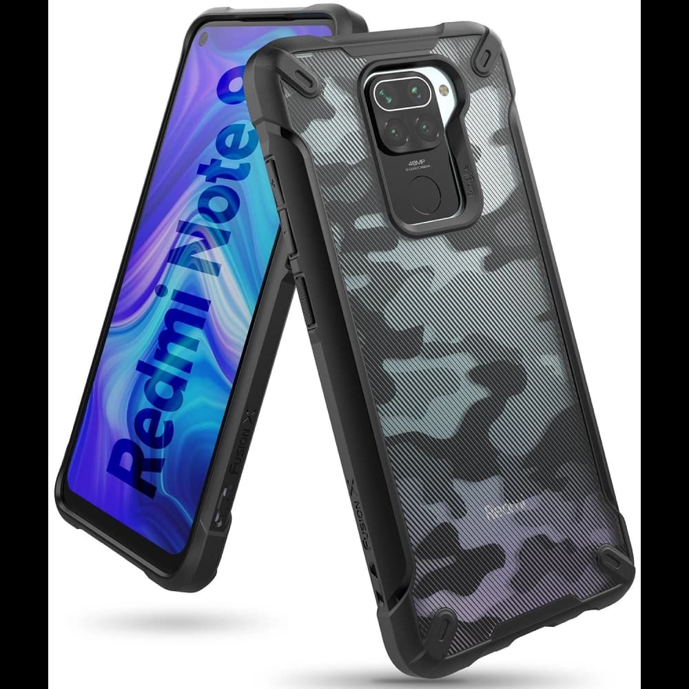 Ringke Fusion-X Redmi Note 9 Camo (Moro) Black - 1