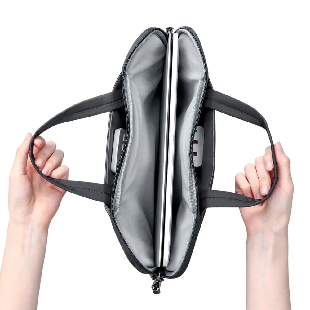 Torba pe umăr Baseus Basics pentru laptop de până la 16 inci (grafit) - 6