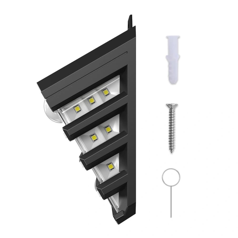 External solar LED Baseus lamp with motion detector - 2pcs (black) - 3