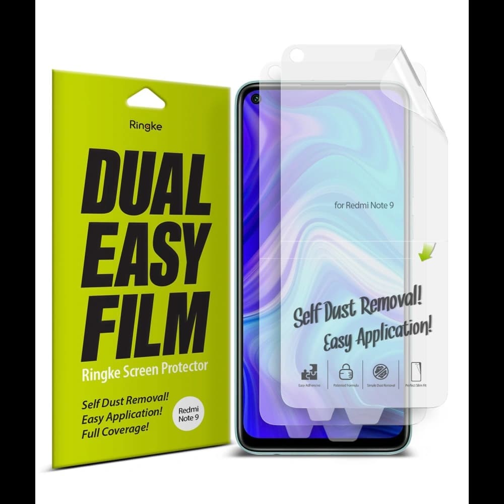 Folia hydrogel Ringke Dual Easy Full Cover Redmi Note 9 Case Friendly - 1