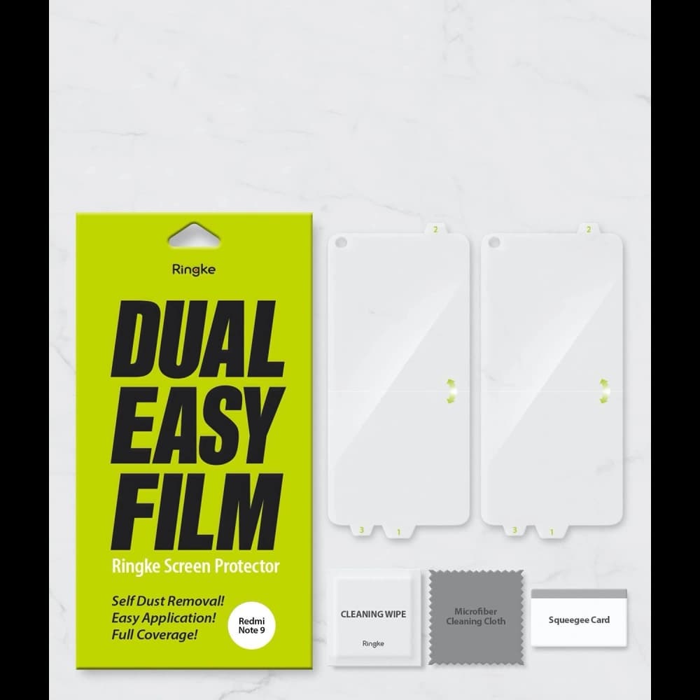 Folia hydrogel Ringke Dual Easy Full Cover Redmi Note 9 Case Friendly - 9
