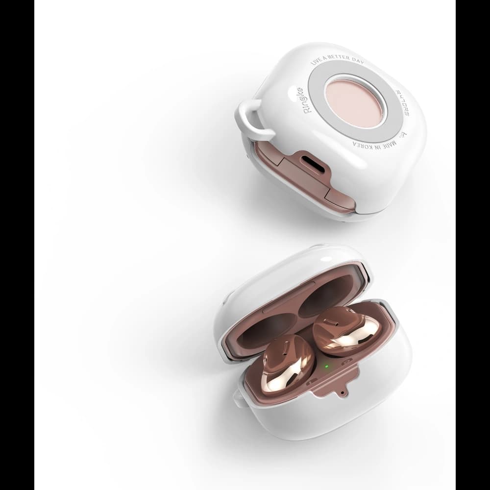 Ringke Slim-X Samsung Galaxy Buds 2/2 Pro/Live/Pro Glossy White - 3