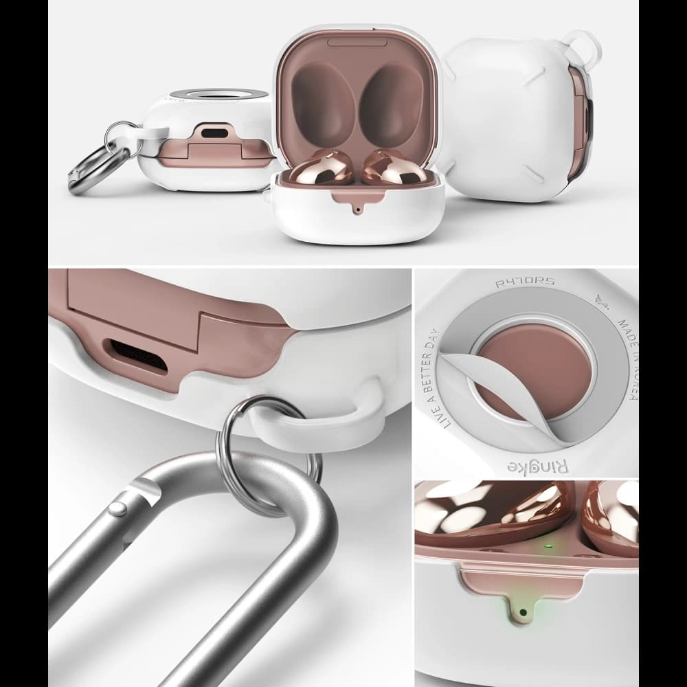 Ringke Slim-X Samsung Galaxy Buds 2/2 Pro/Live/Pro Glossy White - 6