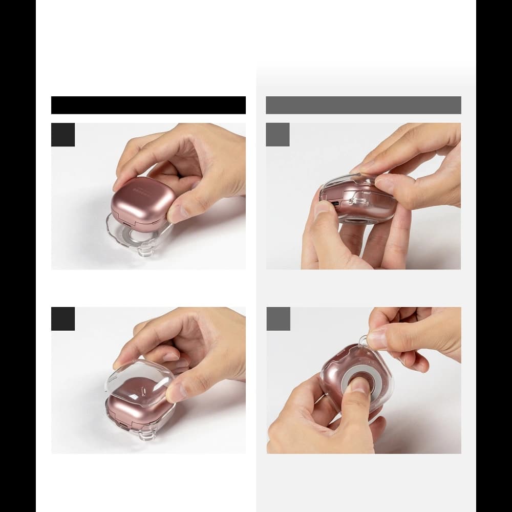 Ringke Slim-X Samsung Galaxy Buds 2/2 Pro/Live/Pro Glossy White - 9