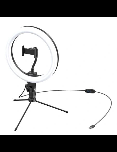 Statyw Baseus Livestream holder-table, obręcz świetlna 10 cali (czarny)
