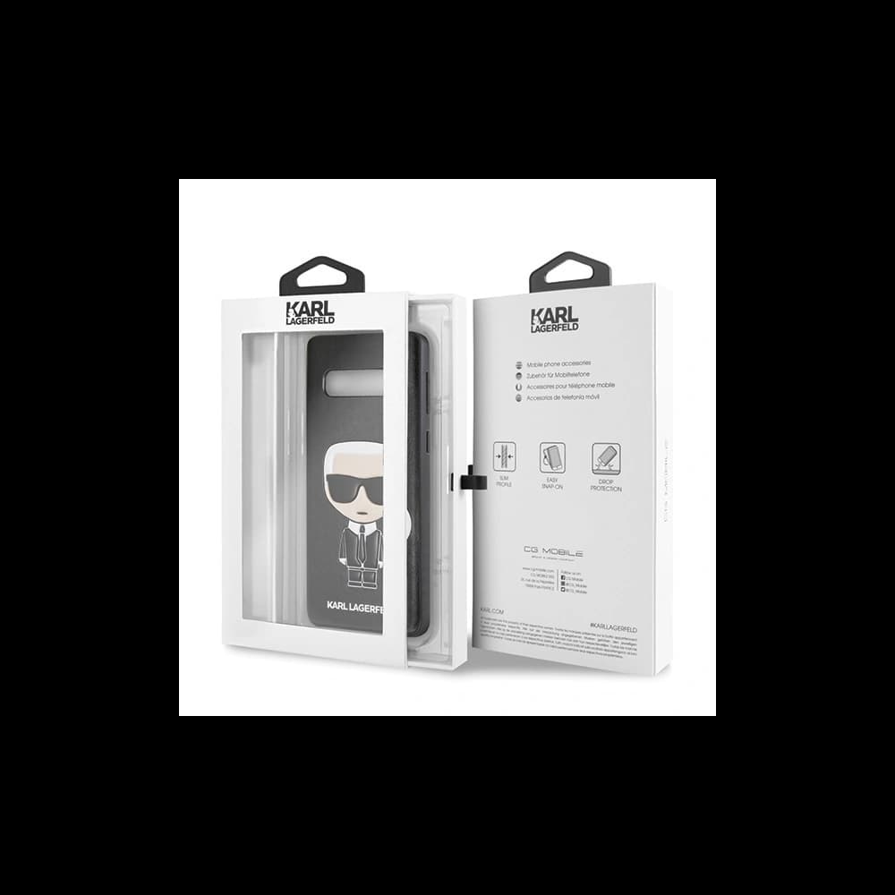 Karl Lagerfeld KLHCS10IKPUBK Samsung Galaxy S10 hardcase black Iconic Karl Embossed - 7