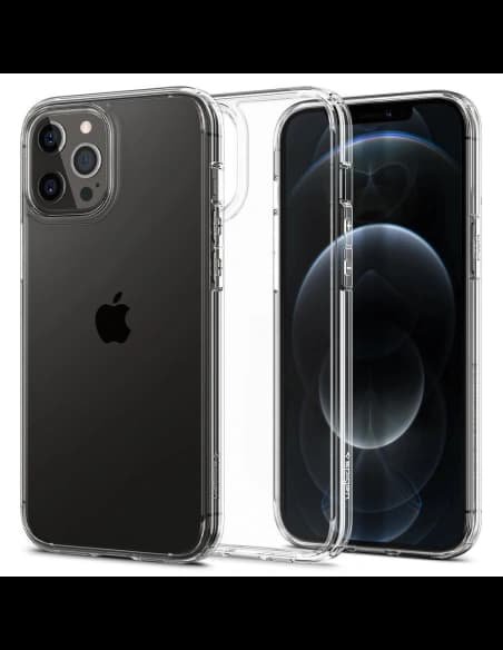 Spigen Apple Hülle Ultra Hybrid iPhone 12 Pro Max Kristallklar