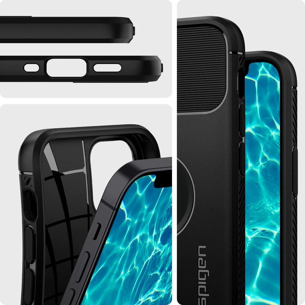 Etui Spigen Rugged Armor Apple iPhone 12 mini Matně černé - 9