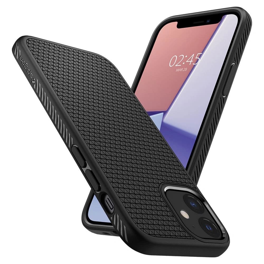 Etui Spigen Liquid Air Apple iPhone 12 mini Matte Black - 8