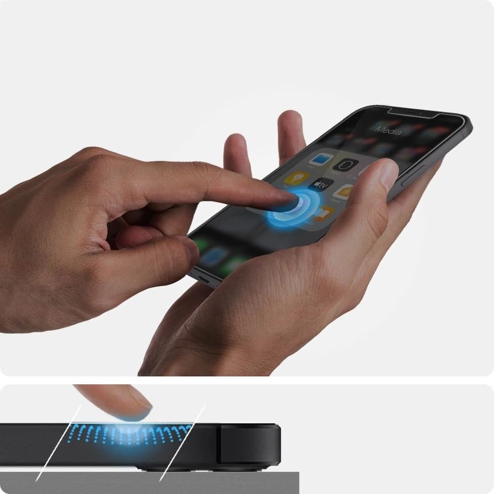 Sticlă securizată Spigen GLAS.tR ez Fit Apple iPhone 12 mini [2 PACK] - 5