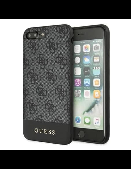 Guess GUHCI8LG4GLGR Apple iPhone 7/8 Plus grey hardcase 4G Stripe Collection