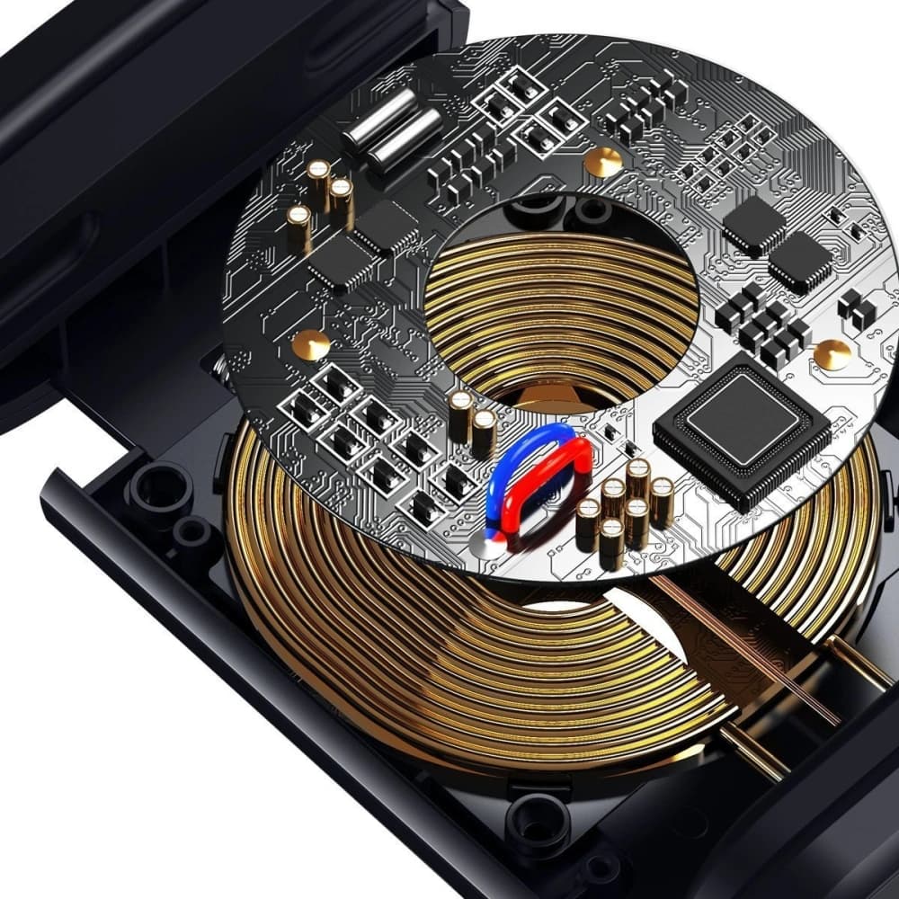 Uchytník na hlavovou opěrku do auta na telefon Baseus Energy s nabíječkou (Černý) - 6