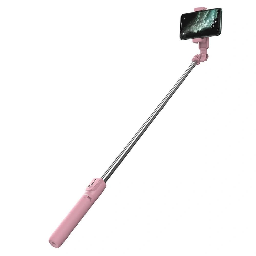 Baseus Lovely Bluetooth Folding Bracket Selfie Stick Pink - 1