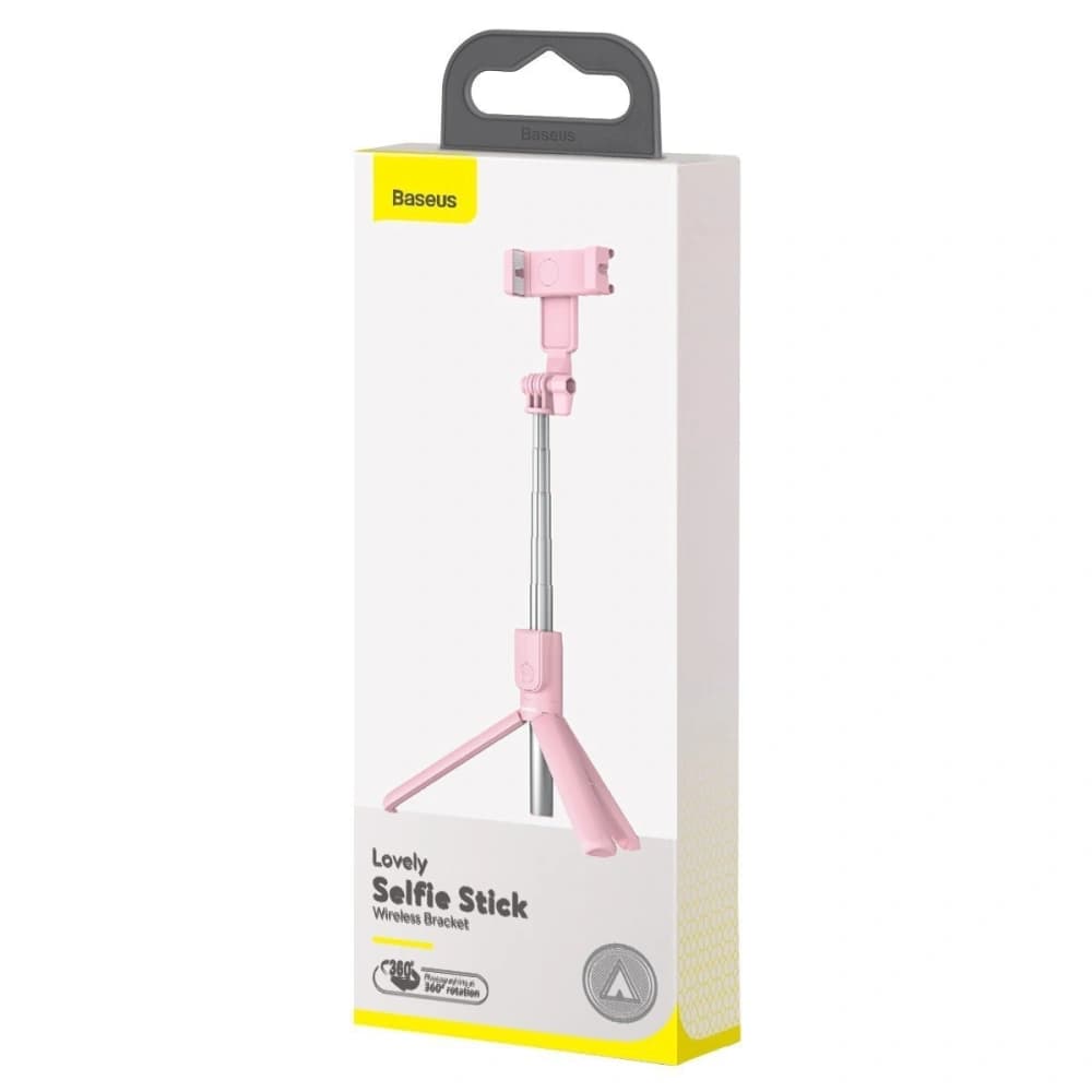 Baseus Lovely Bluetooth Folding Bracket Selfie Stick Pink - 10