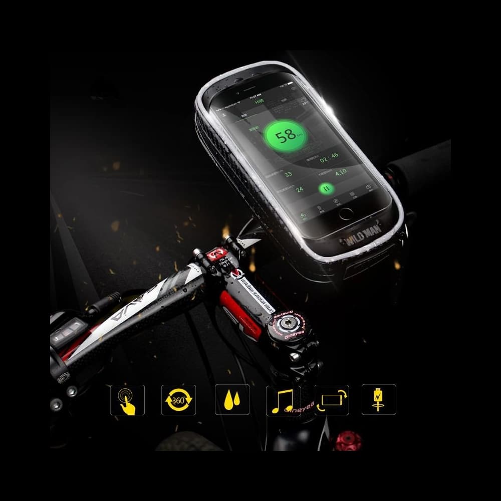 WildMan Hardpouch Bike Mount XXS Black - 4