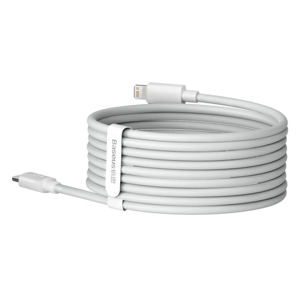 Baseus 1.5m USB-C zu Lightning Kabel Simple Wisdom, PD, 20W, (weiß) 2 Stk. - 7