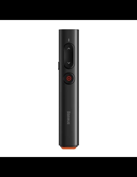 Többfunkciós távirányító Baseus Orange Dot bemutatókhoz, lézerpointerrel, elem nélkül (fekete)