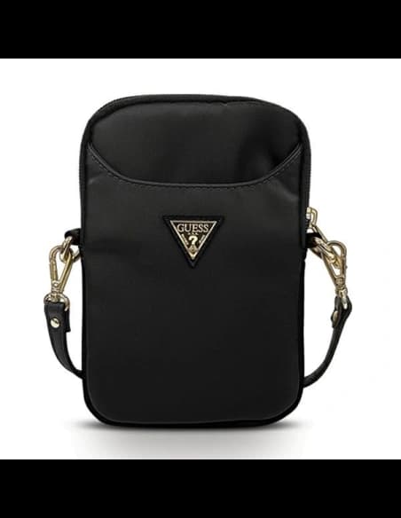 Táska Guess GUPBNTMLBK fekete/black Nylon Triangle Logo