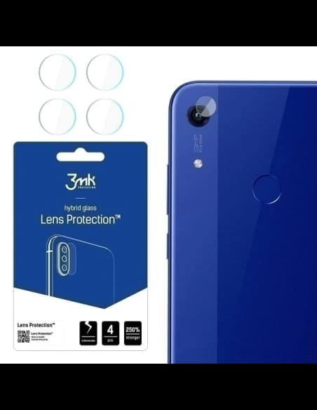 3MK Hybridglas für Kameraobjektiv Objektivschutz Honor 8A [4 PACK]