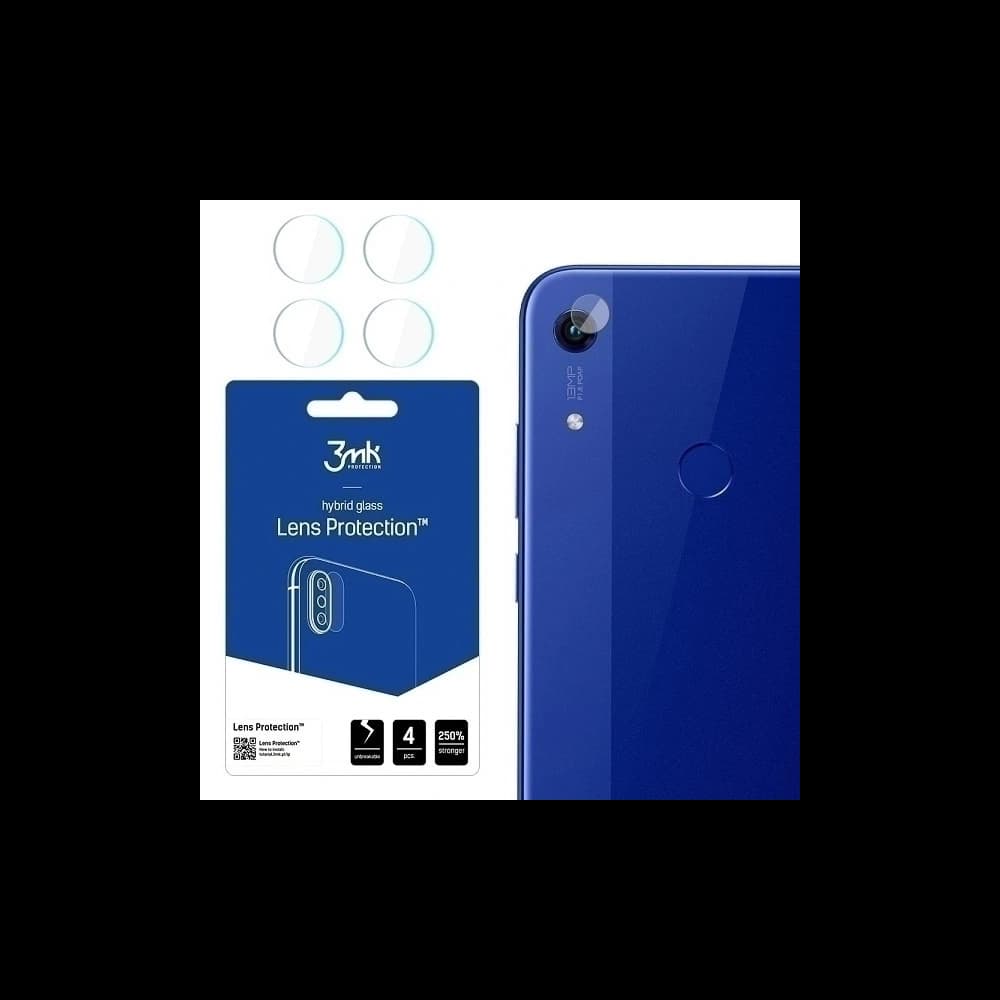 3MK Hybridglas für Kameraobjektiv Objektivschutz Honor 8A [4 PACK] - 1