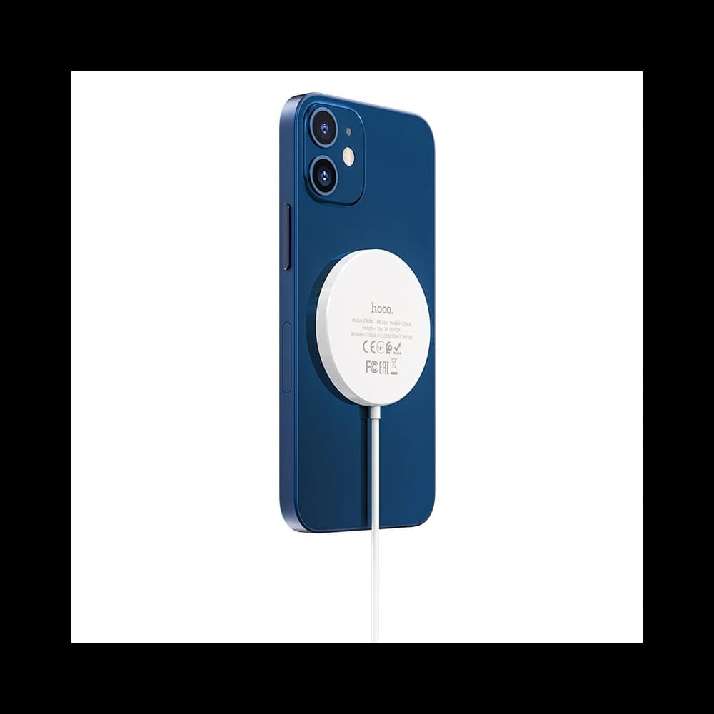 Bezdrátová nabíječka hoco CW28 s MagSafe 15W bílá - 2