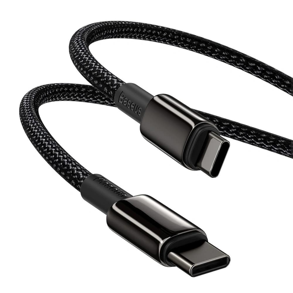 Kabel USB-C do USB-C Baseus Tungsten Gold, 100W, 1m (černý) - 6