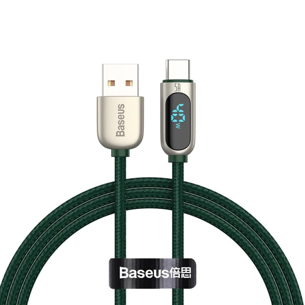 Baseus Display Cable USB to Type-C 5A 1m (green) - 1