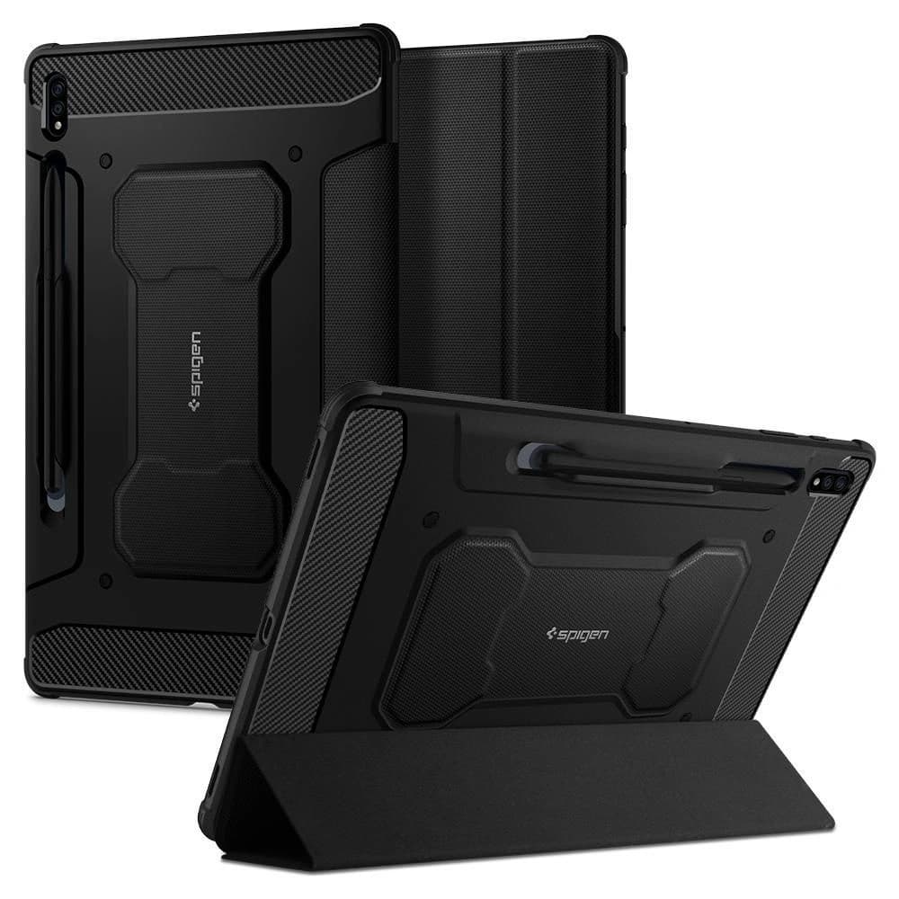 Spigen Samsung Tasche Rugged Armor Pro Galaxy Tab S8+ Plus/S7+ Plus Schwarz - 1