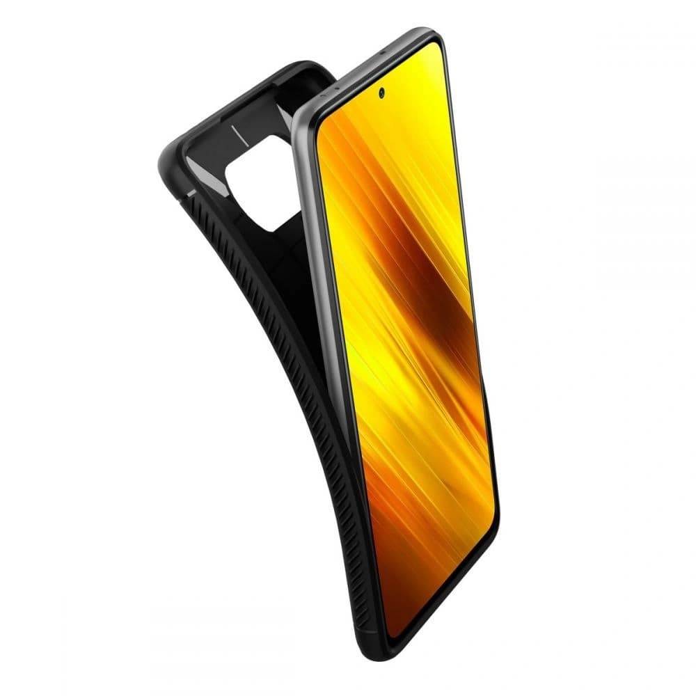 Etui Spigen Rugged Armor Pocophone X3/Pro/NFC Matt Fekete - 6