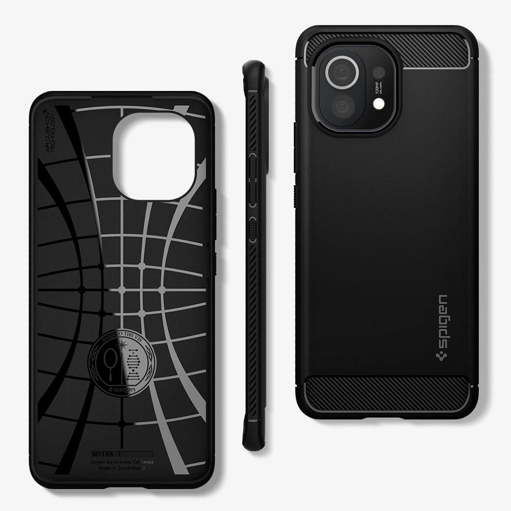 Spigen Xiaomi Tasche Rugged Armor Mi 11 Mattschwarz - 10