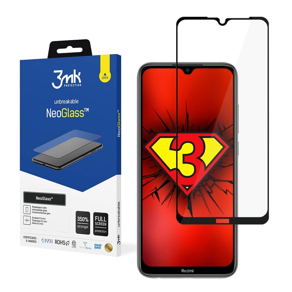 Sticlă de protecție 3MK NeoGlass Redmi Note 8T Full Cover neagră