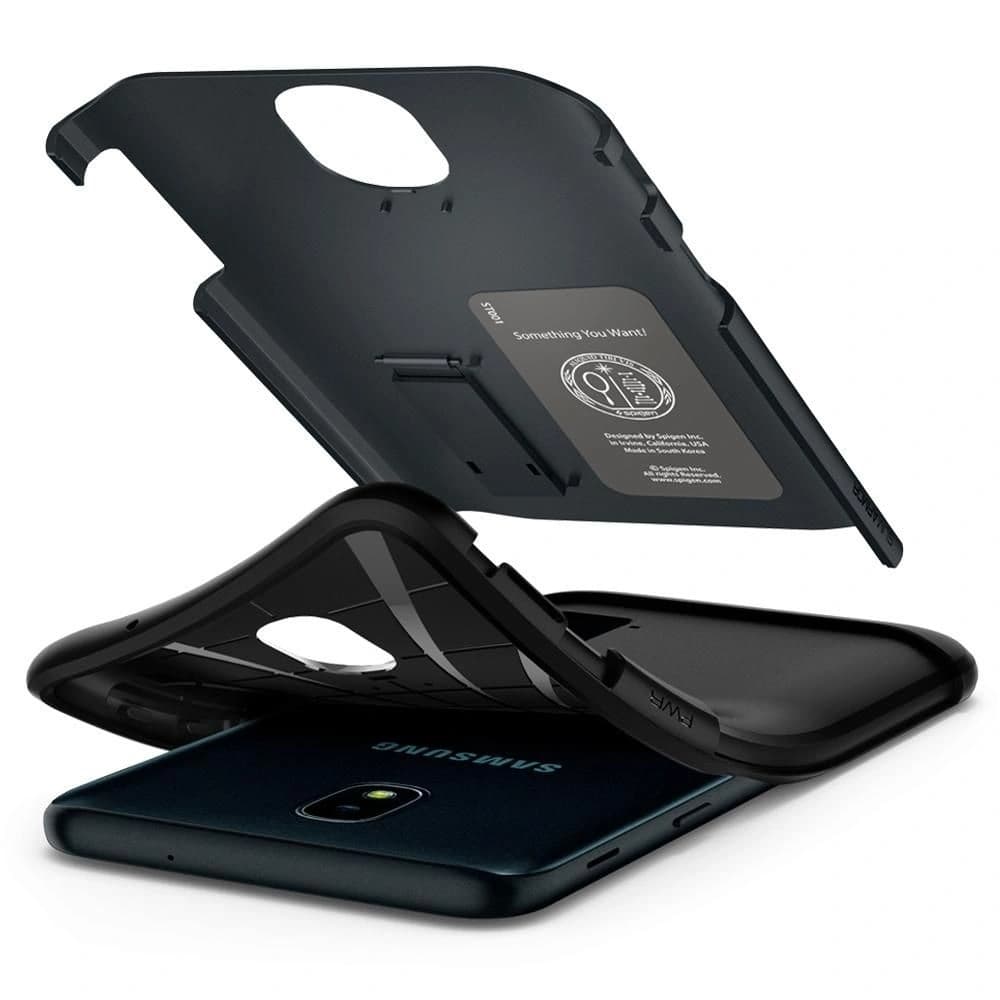 Case Spigen Slim Armor Samsung Galaxy J3 2018 Metall-Schiefer - 4