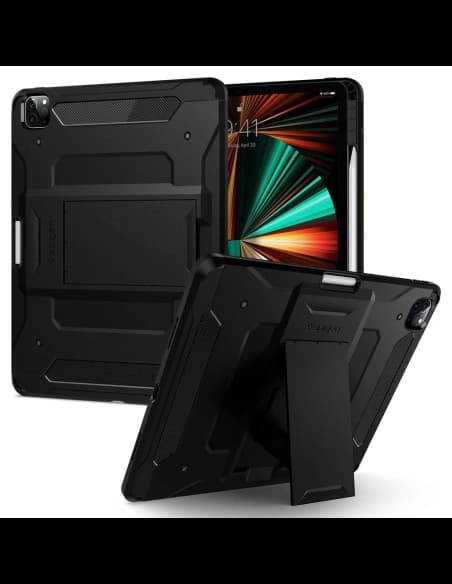 Spigen Apple Tasche Tough Armor Pro iPad Pro 12.9 2021 (5. Generation) Schwarz