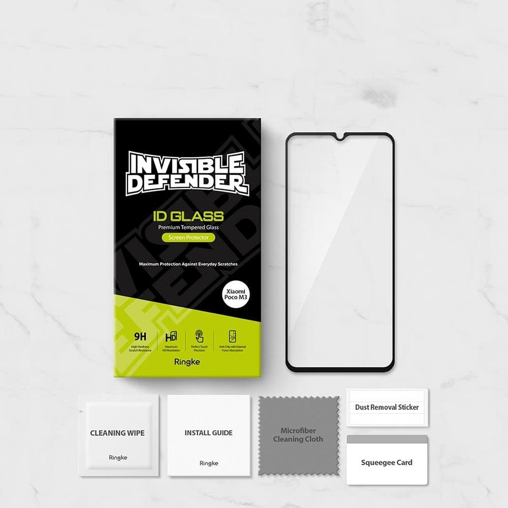 Sticlă securizată Ringke ID Glass Pocophone M3 Full Cover - 11